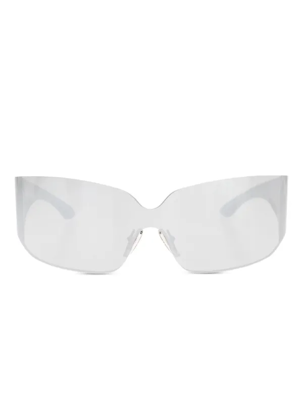 Balenciaga Eyewear キャットアイ サングラス | シルバートーン  