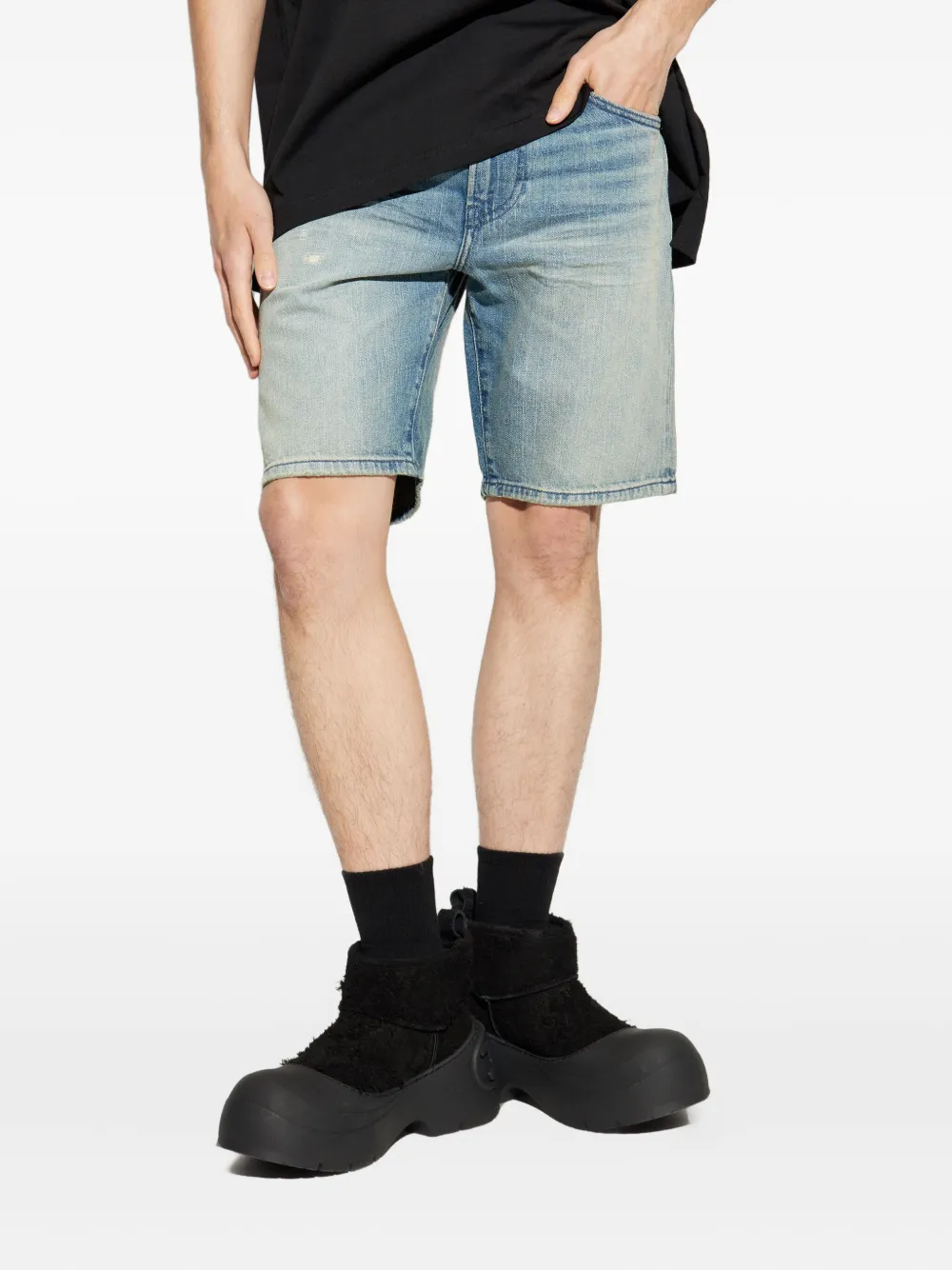 Diesel D-Fin denim shorts Blauw