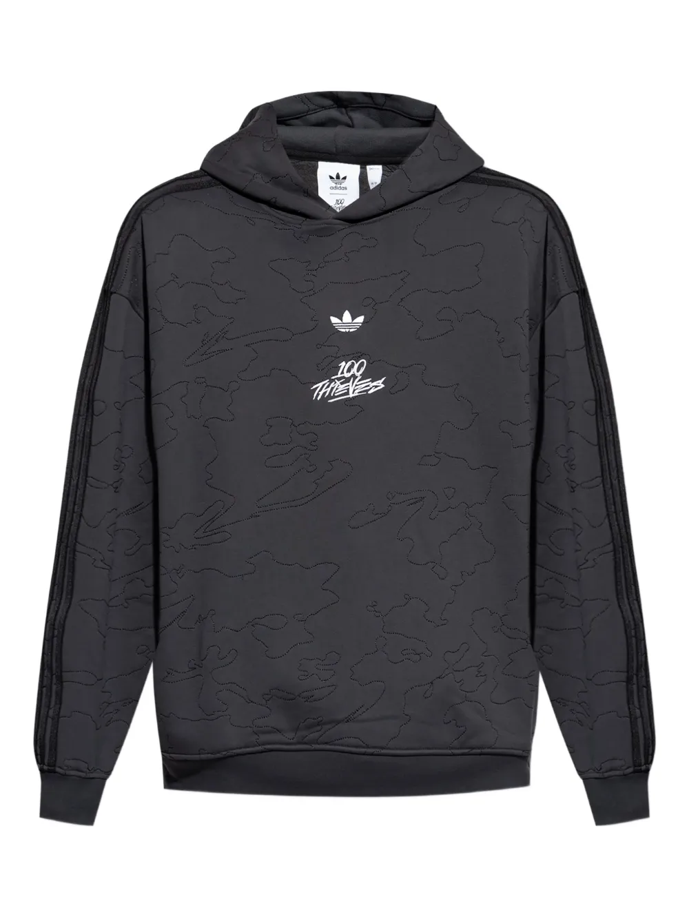 adidas logo-print hoodie | Grey | Image 1