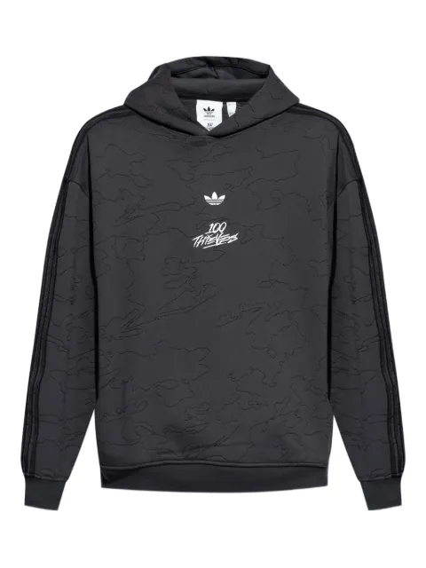 adidas logo-print hoodie 