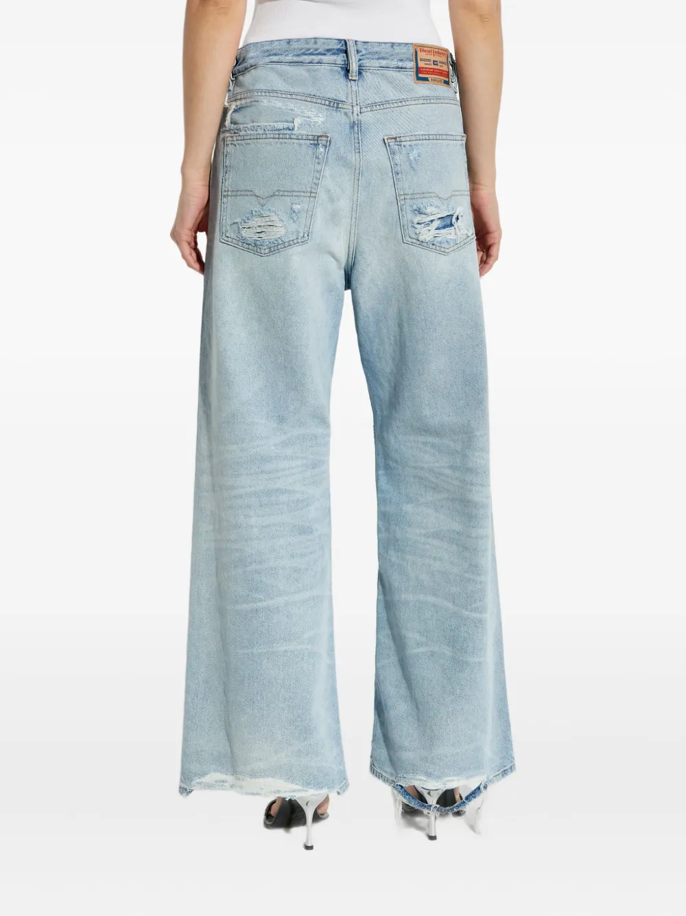 Diesel Katoenen jeans Blauw