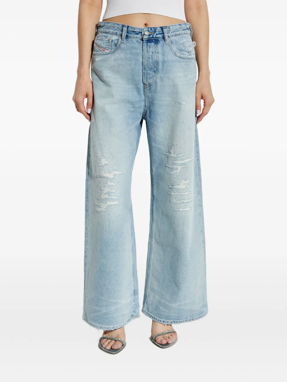 Diesel Katoenen jeans Blauw