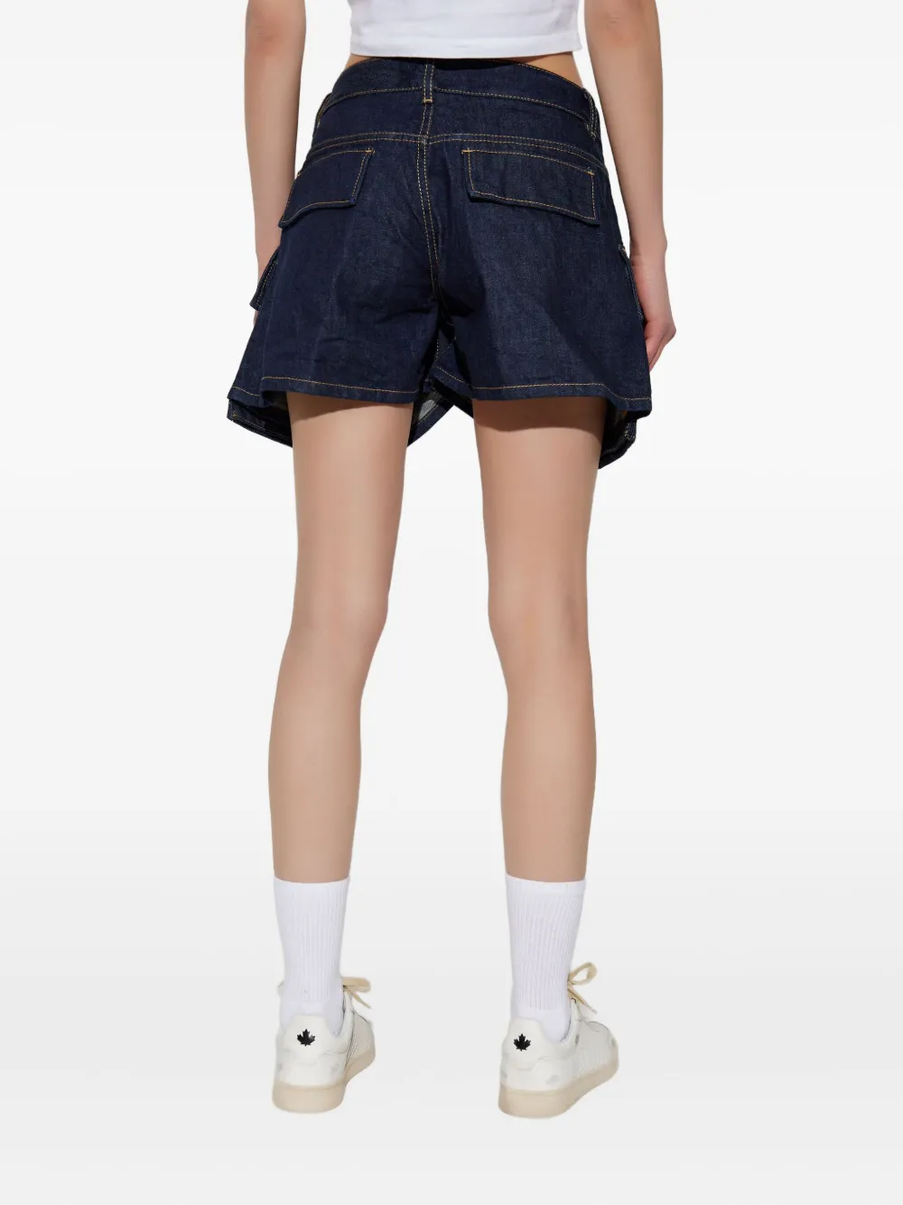 Dsquared2 Denim Shorts With Belt Loops