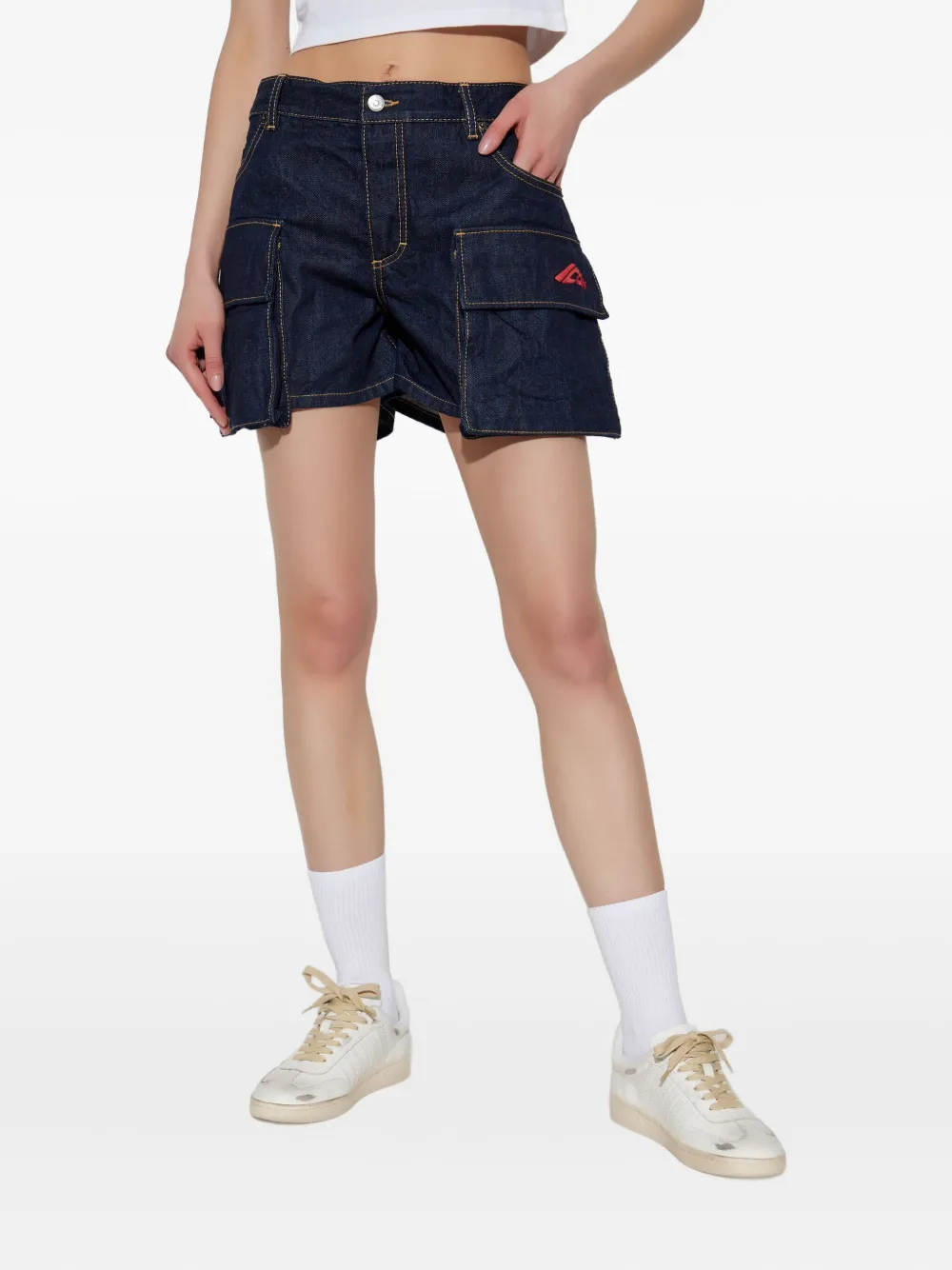 Dsquared2 Denim Shorts With Belt Loops