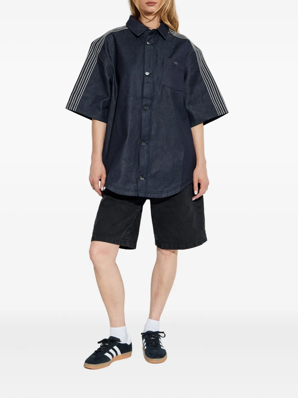 Adidas denim shirt - Blauw