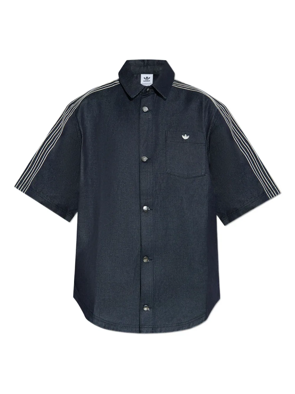 adidas denim shirt - ブルー adidas denim shirt - ブルー