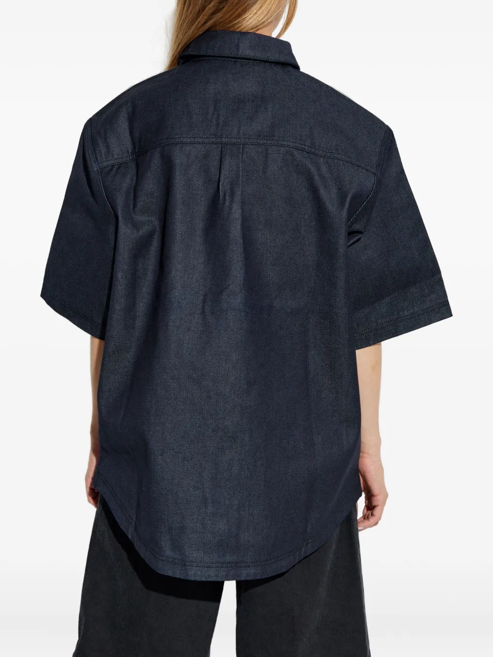 adidas Denim blouse Blauw