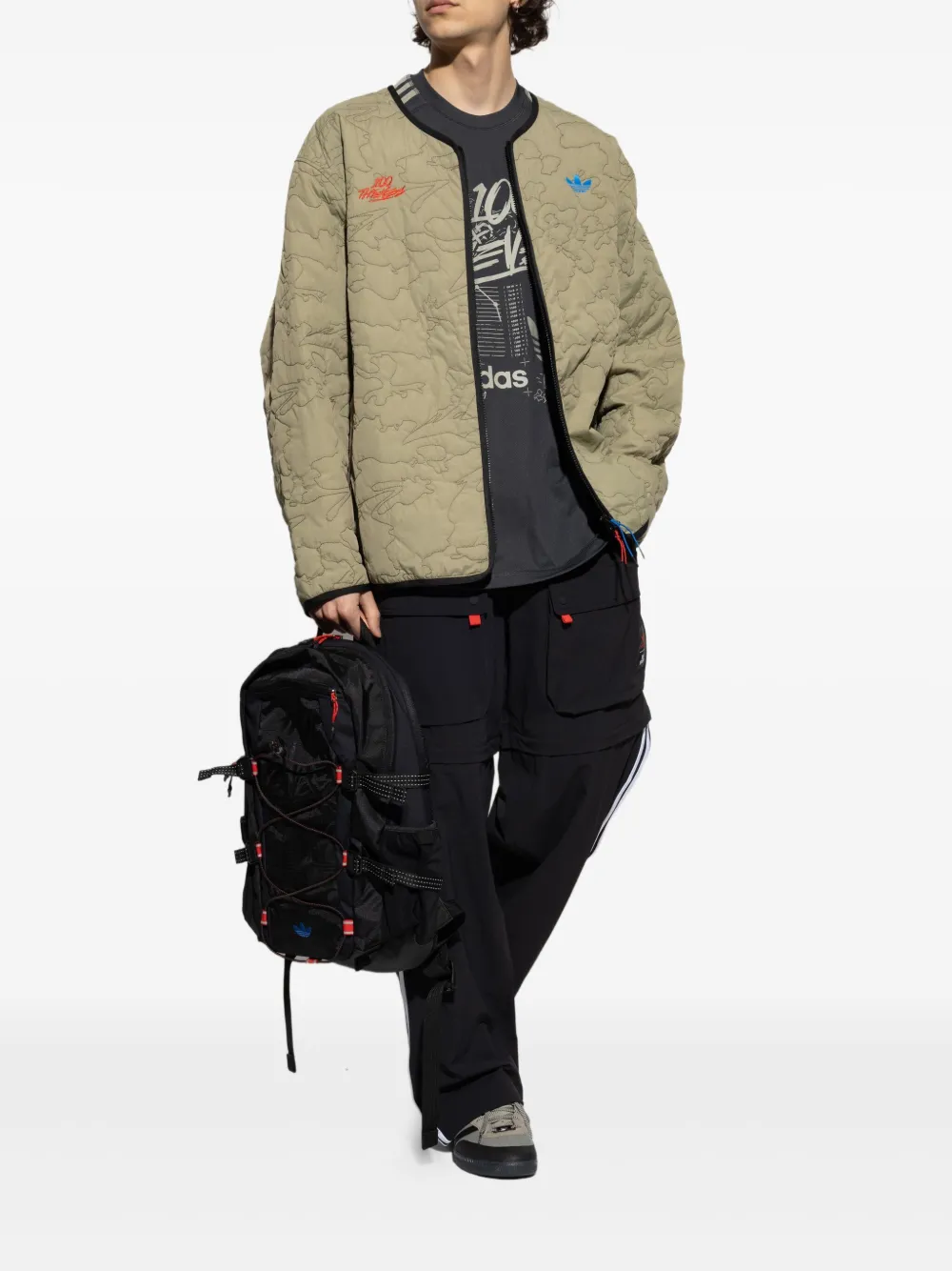 adidas logo-print trousers | Regular-Fit & Straight Leg Pants | Image 2