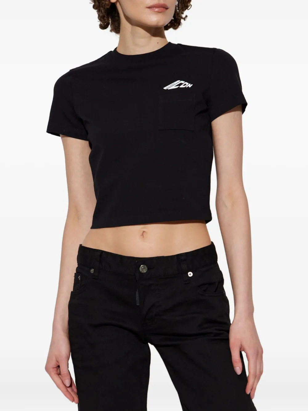 DSQUARED2 T-shirt met print Zwart