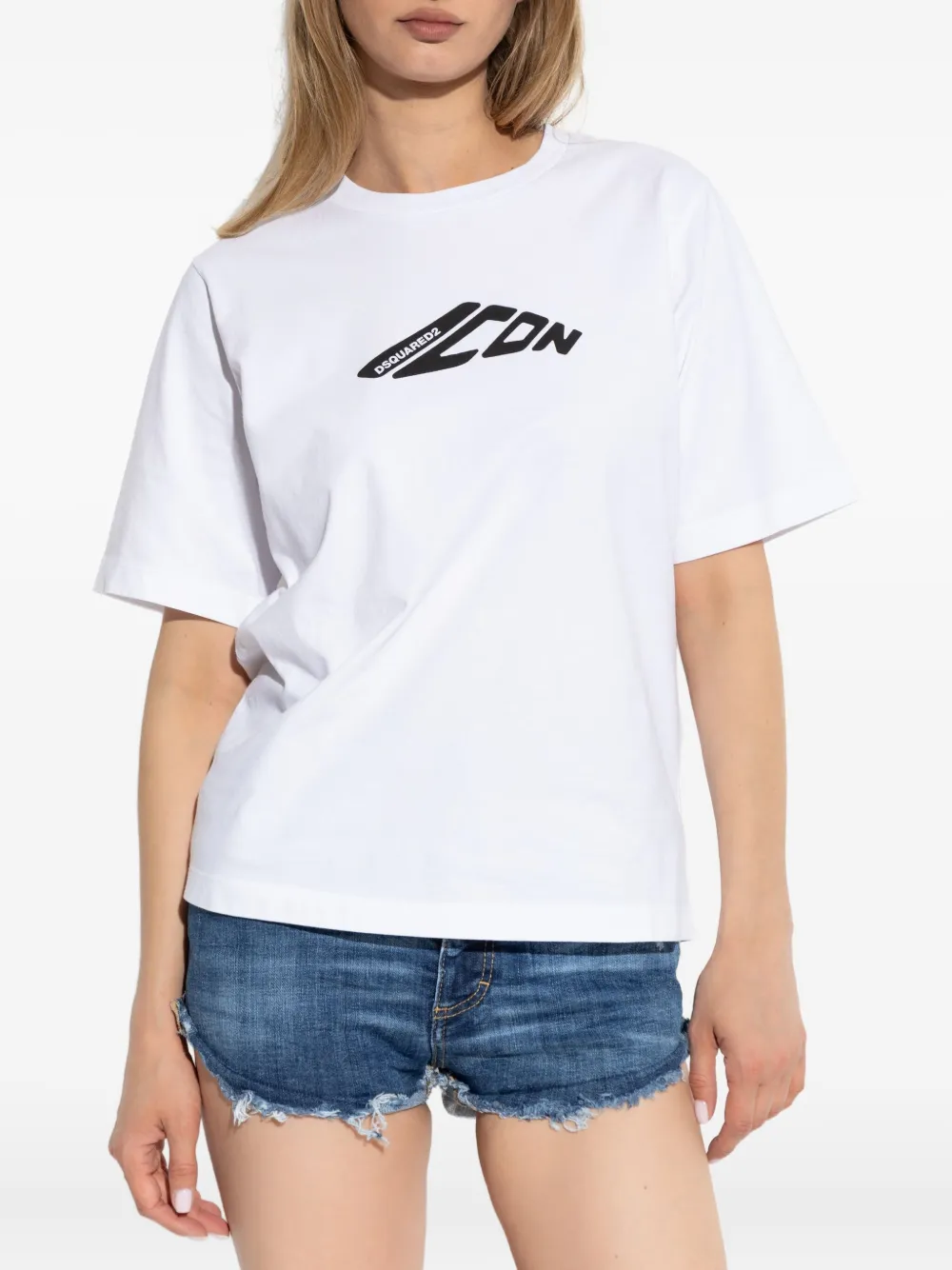 DSQUARED2 T-shirt met print Wit