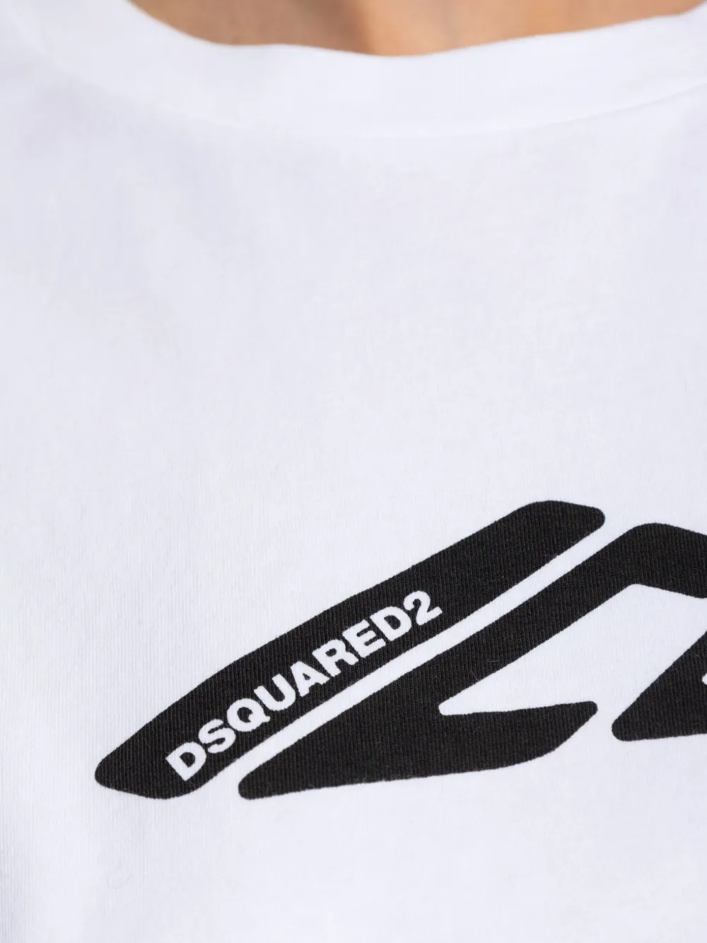 DSQUARED2 T-shirt met print Wit