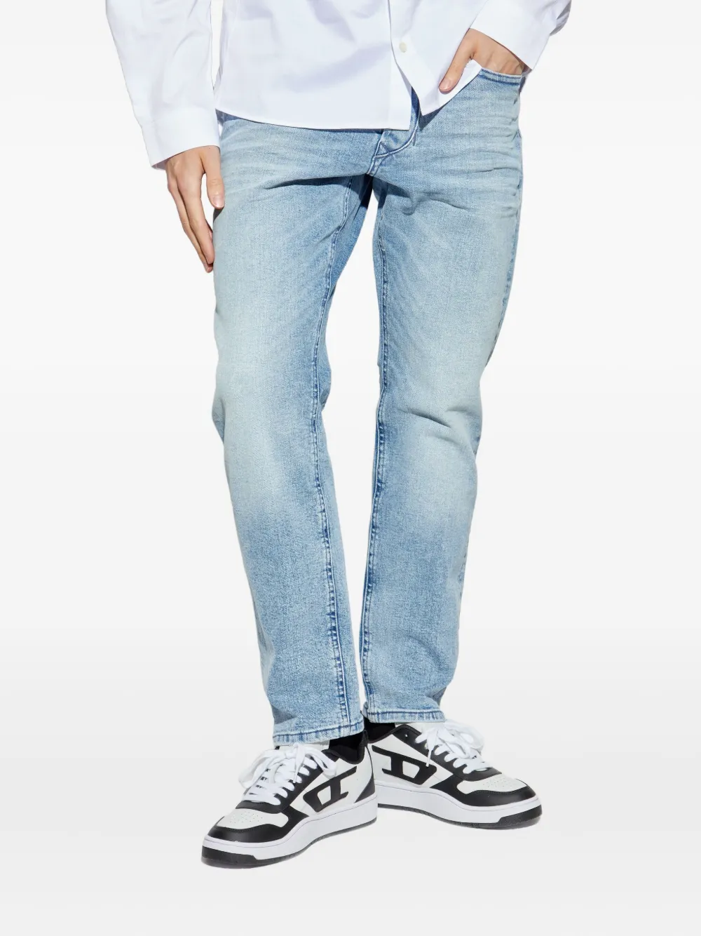 Diesel Straight jeans Blauw