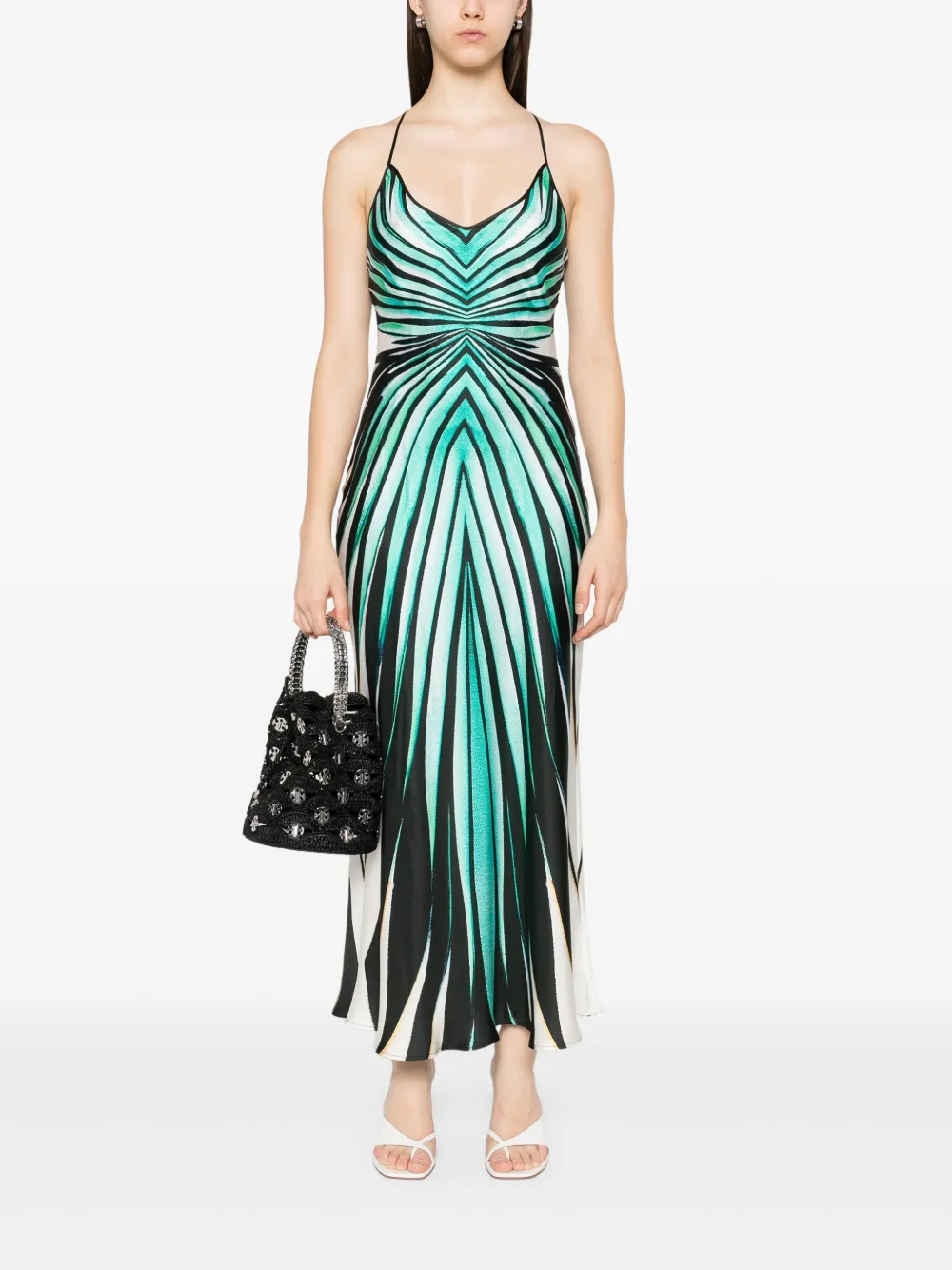 Roberto Cavalli Ray of Sea dress - Zwart