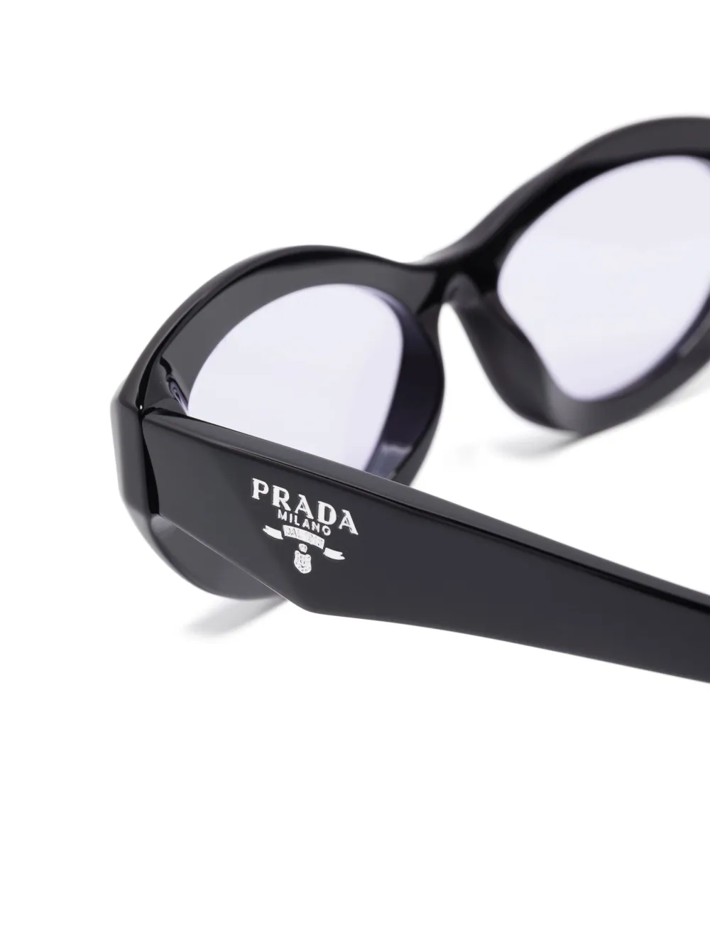 Prada Eyewear Zonnebril met cat-eye montuur Zwart
