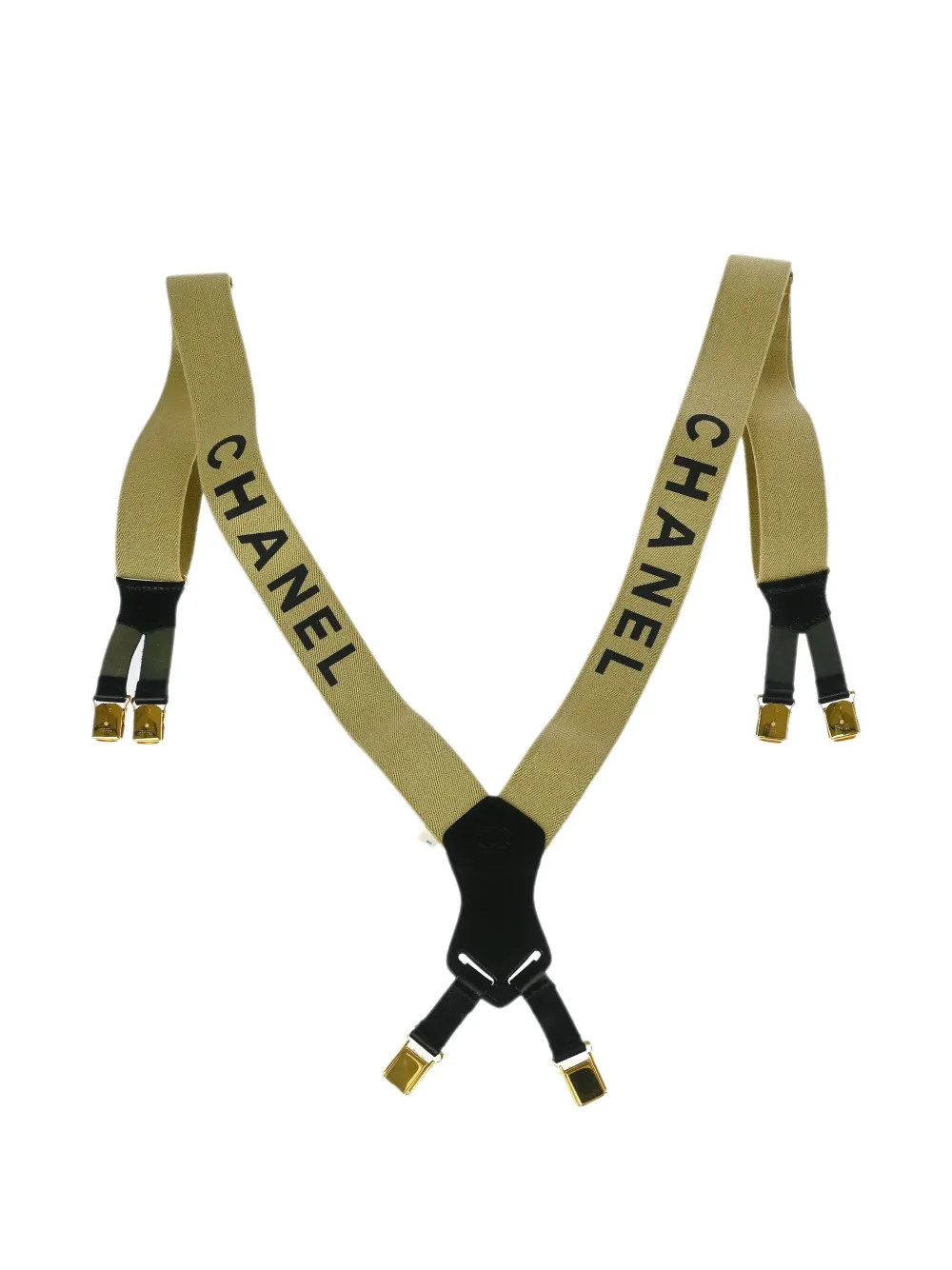 CHANEL Pre-Owned Bretelle con stampa anni '90-'00 - Toni neutri