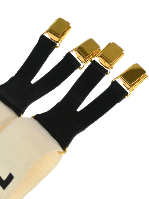 CHANEL Pre-Owned 1990-2000 ロゴ サスペンダー | ホワイト | FARFETCH JP