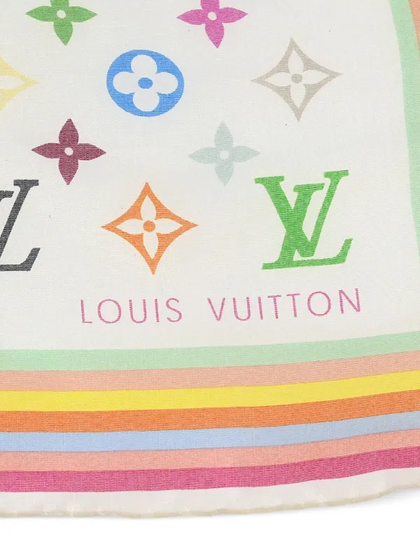 Vuitton Multicolor Louis Vuitton Murakami Scarf Louis Vuitton