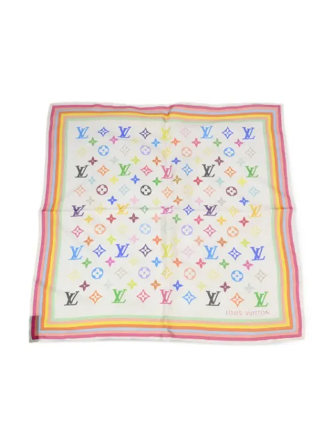 Louis Vuitton Pre-Owned x Takashi Murakami 1990-2000s Multicolor scarf