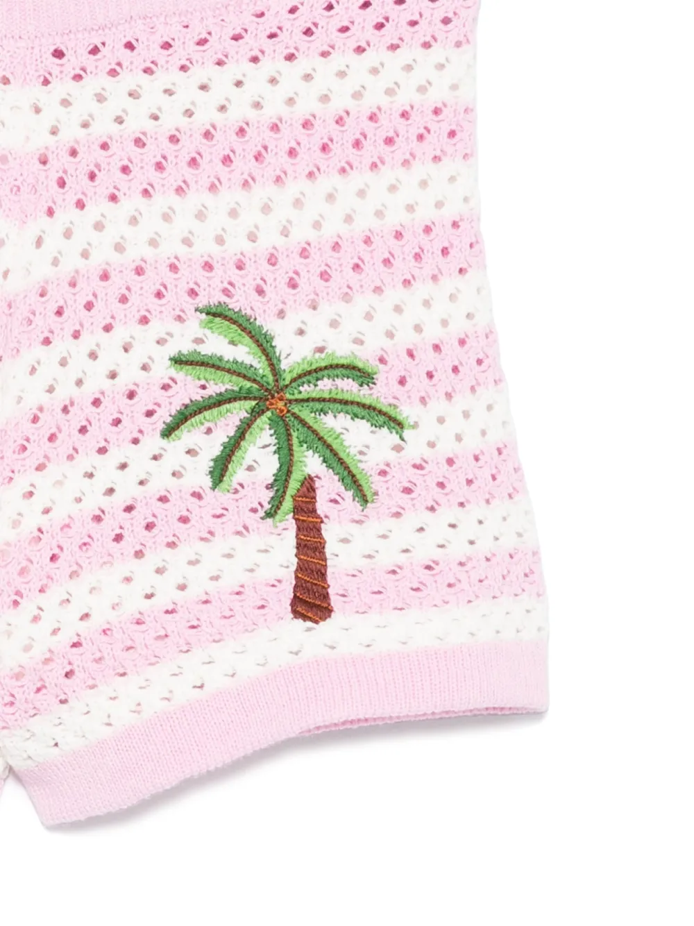 MC2 Saint Barth Kids Shorts met borduurwerk Roze