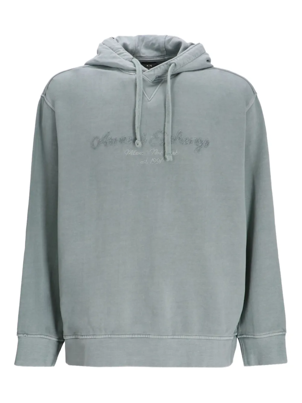 logo-embroidered hoodie