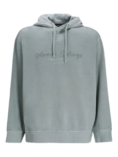 Armani Exchange logo-embroidered hoodie