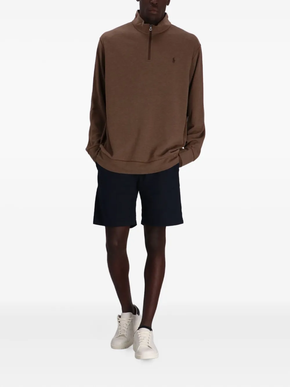 Polo Ralph Lauren Trui met rits - Bruin