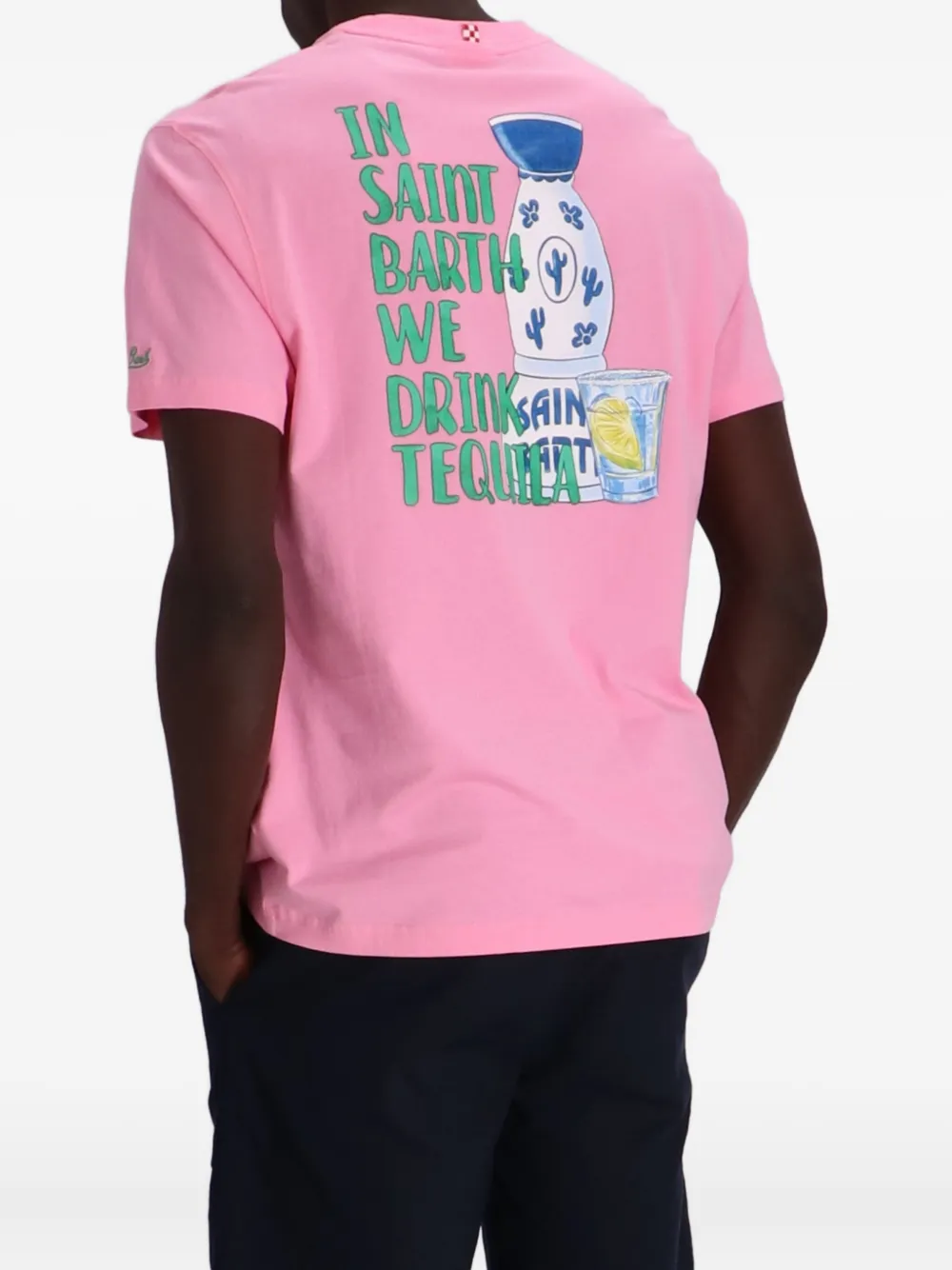 MC2 Saint Barth logo-print T-shirt Roze