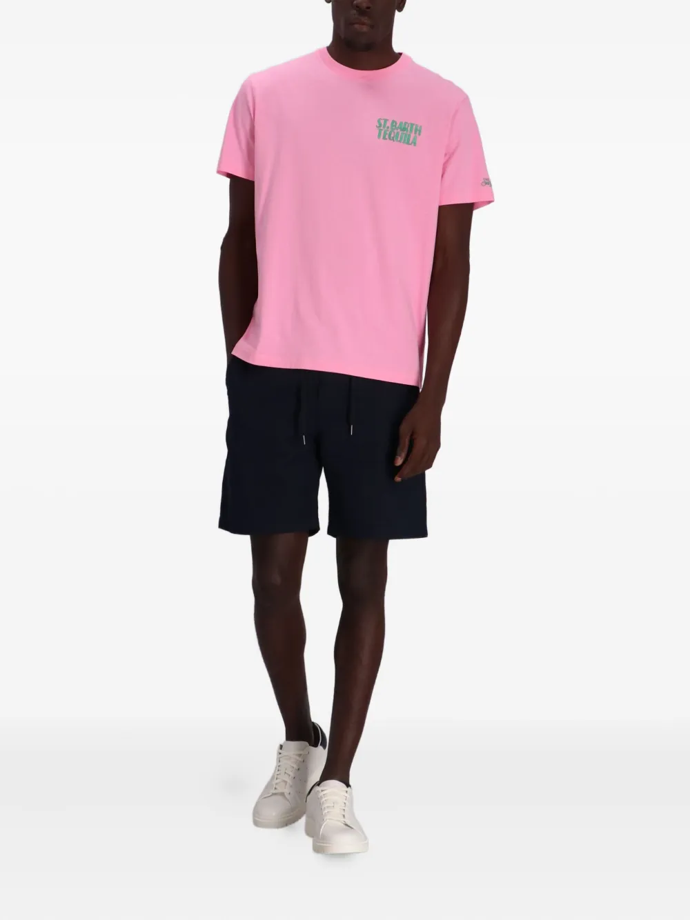 MC2 Saint Barth logo-print T-shirt Roze