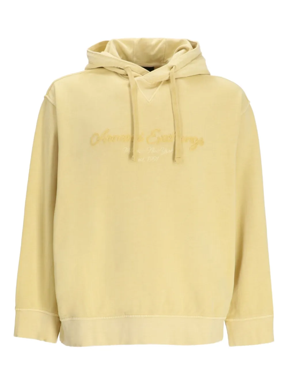 logo-embroidered hoodie