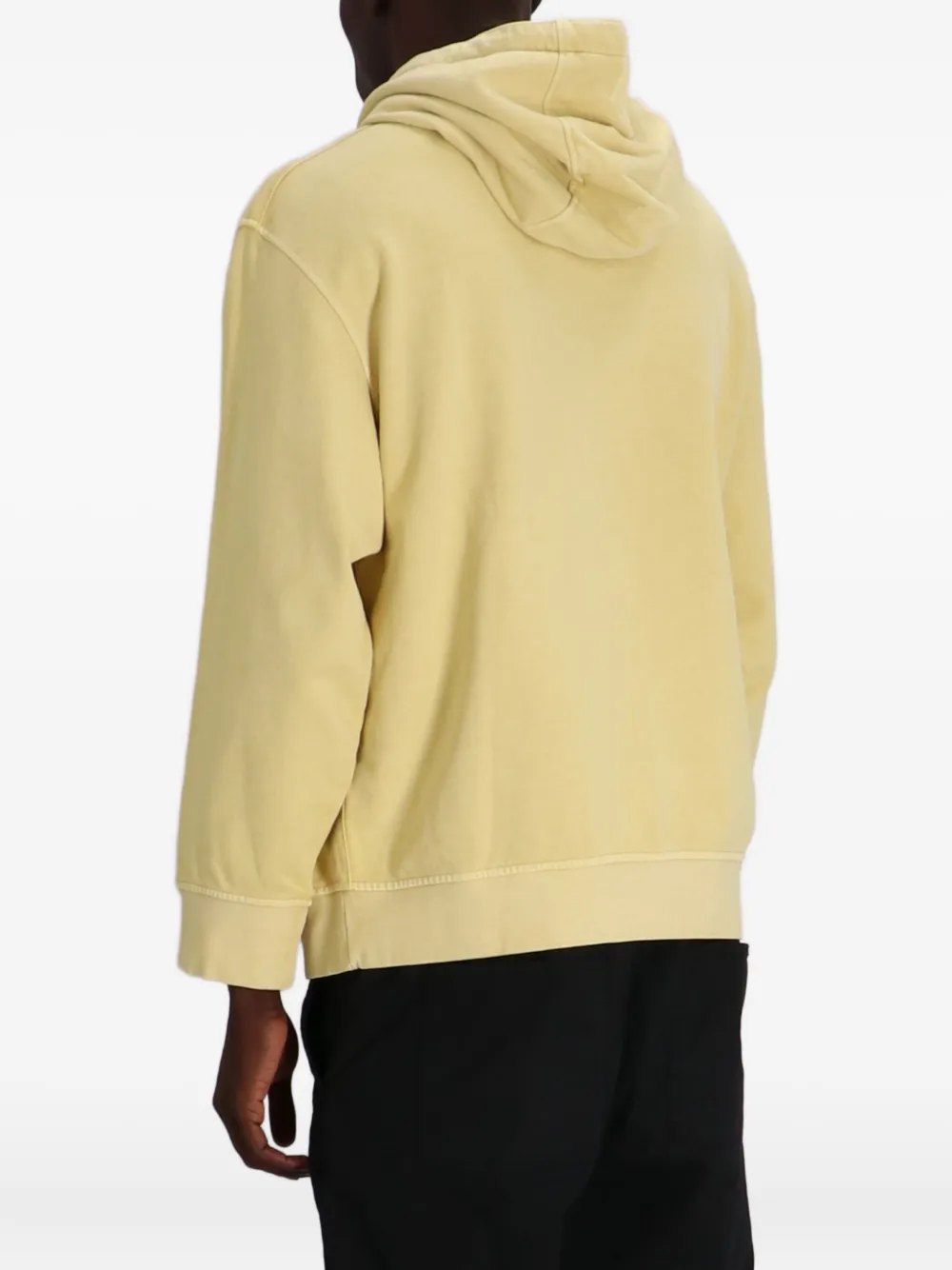 Armani Exchange Hoodie met geborduurd logo Geel