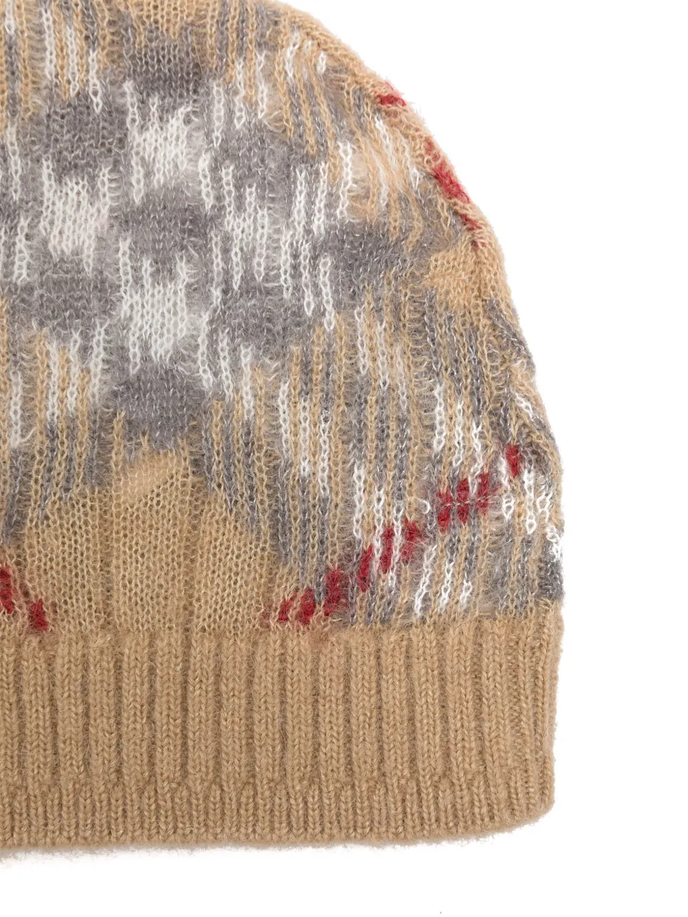 Burberry Kids Wollen muts - Bruin