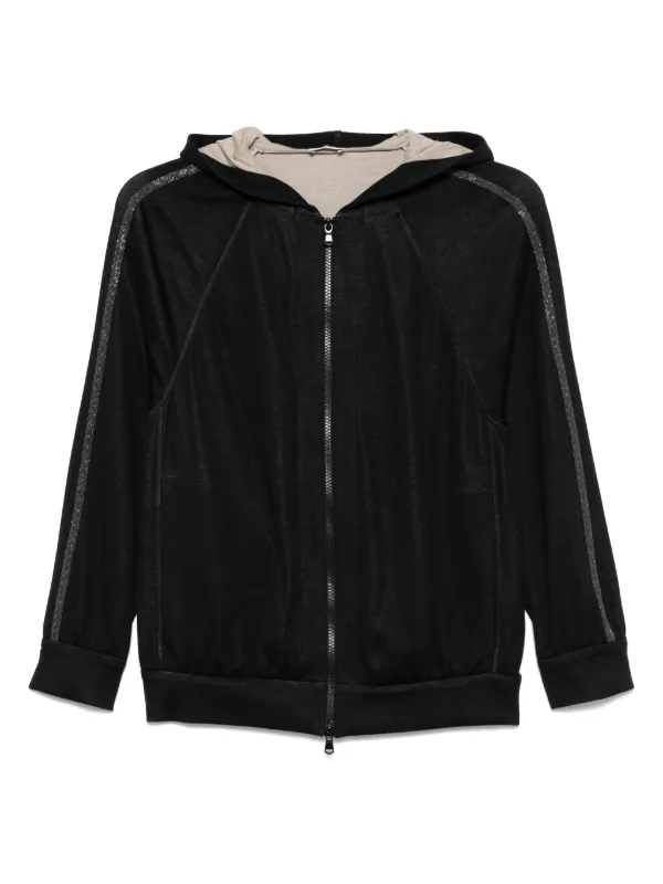 BRUNELLO CUCINELLI☆ジップパーカー☆ Brunello Cucinelli ジップアップ パーカー | ブラック