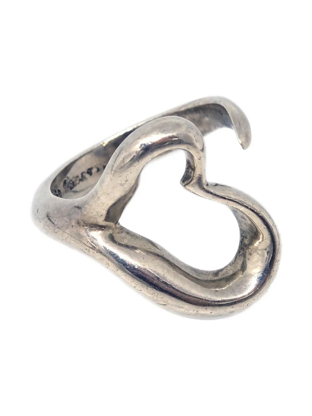 Tiffany & Co. Pre-Owned 1990-2000s Open Heart ring | Silver | Image 1