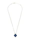Van Cleef & Arpels Vintage 1990-2000s 18K yellow gold Alhambra diamond pendant necklace