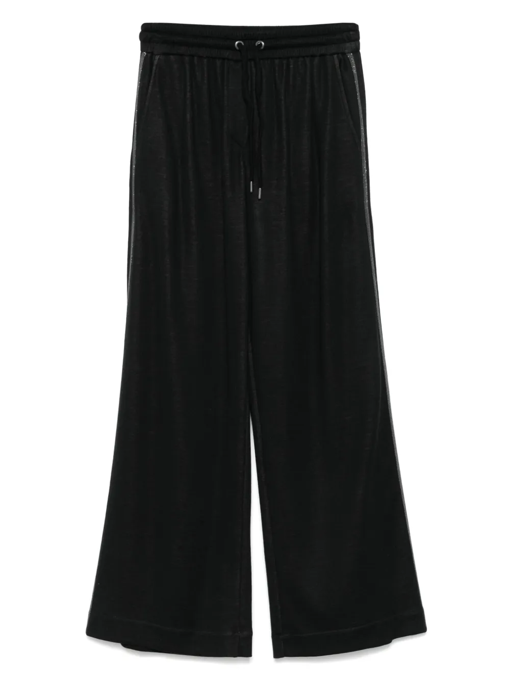 Brunello Cucinelli stripe-detail trousers | Black | Image 1