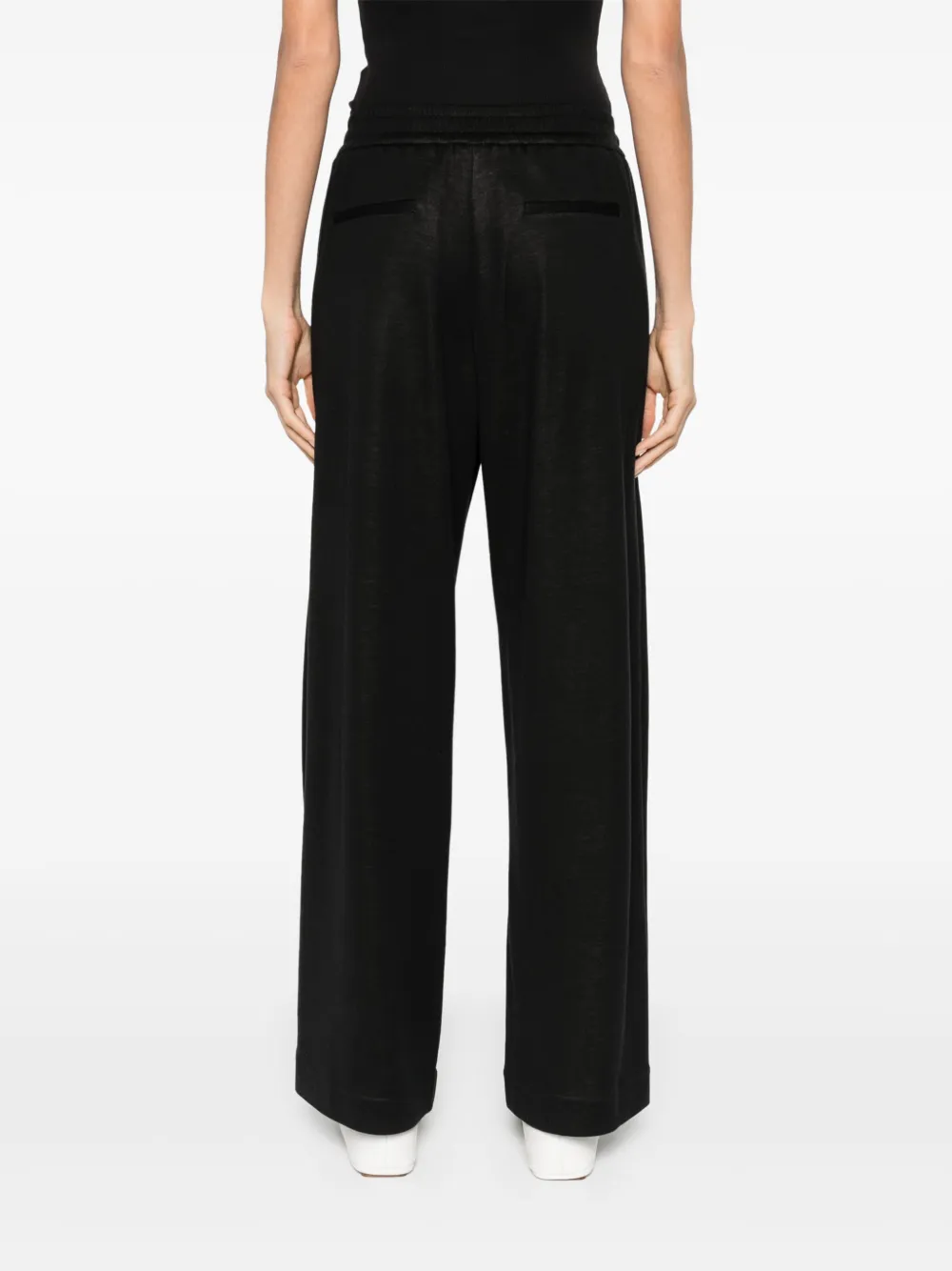Brunello Cucinelli Broek met streepdetail Zwart