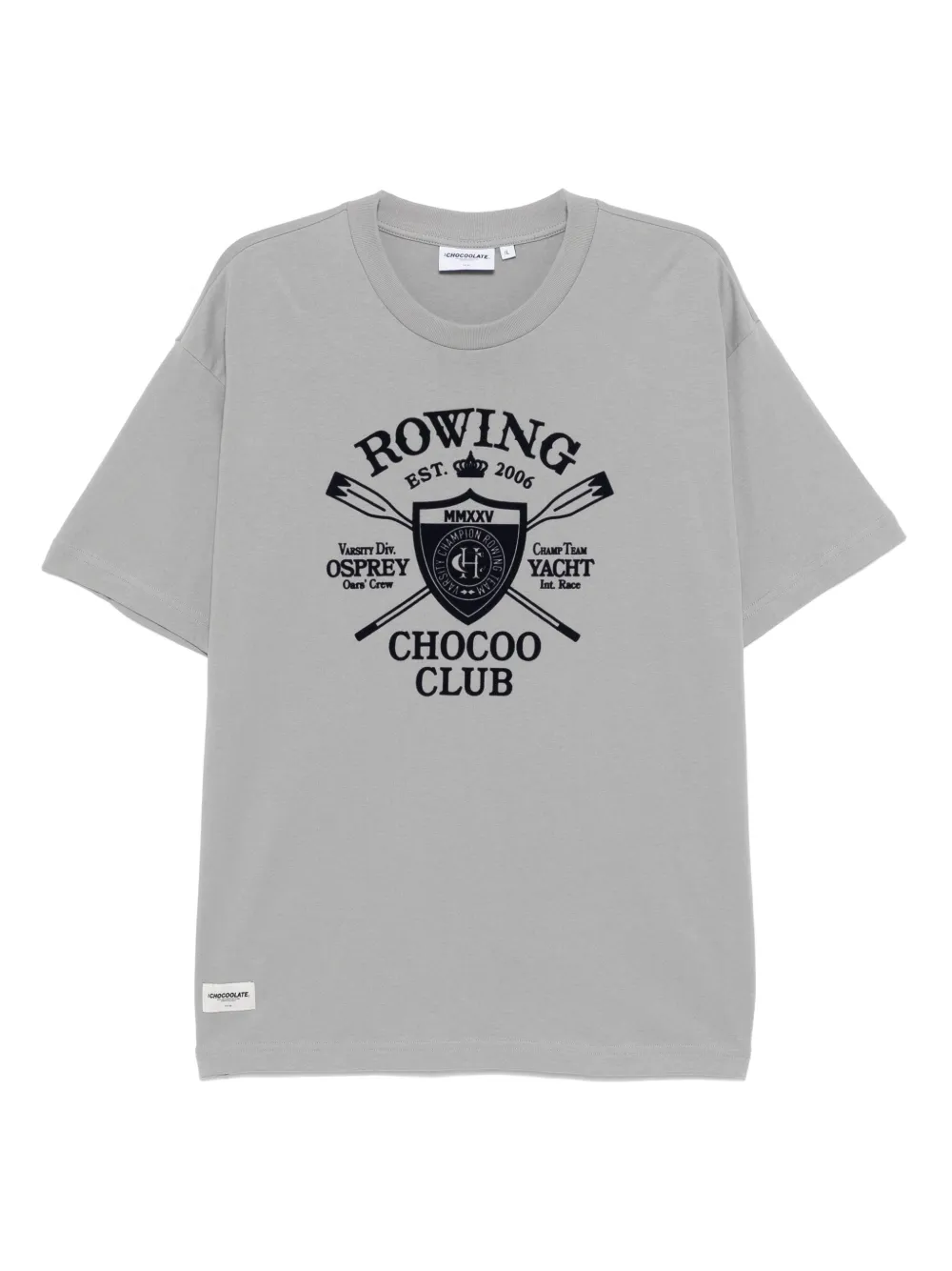 CHOCOOLATE embossed-printed T-shirt | Grey | Image 1