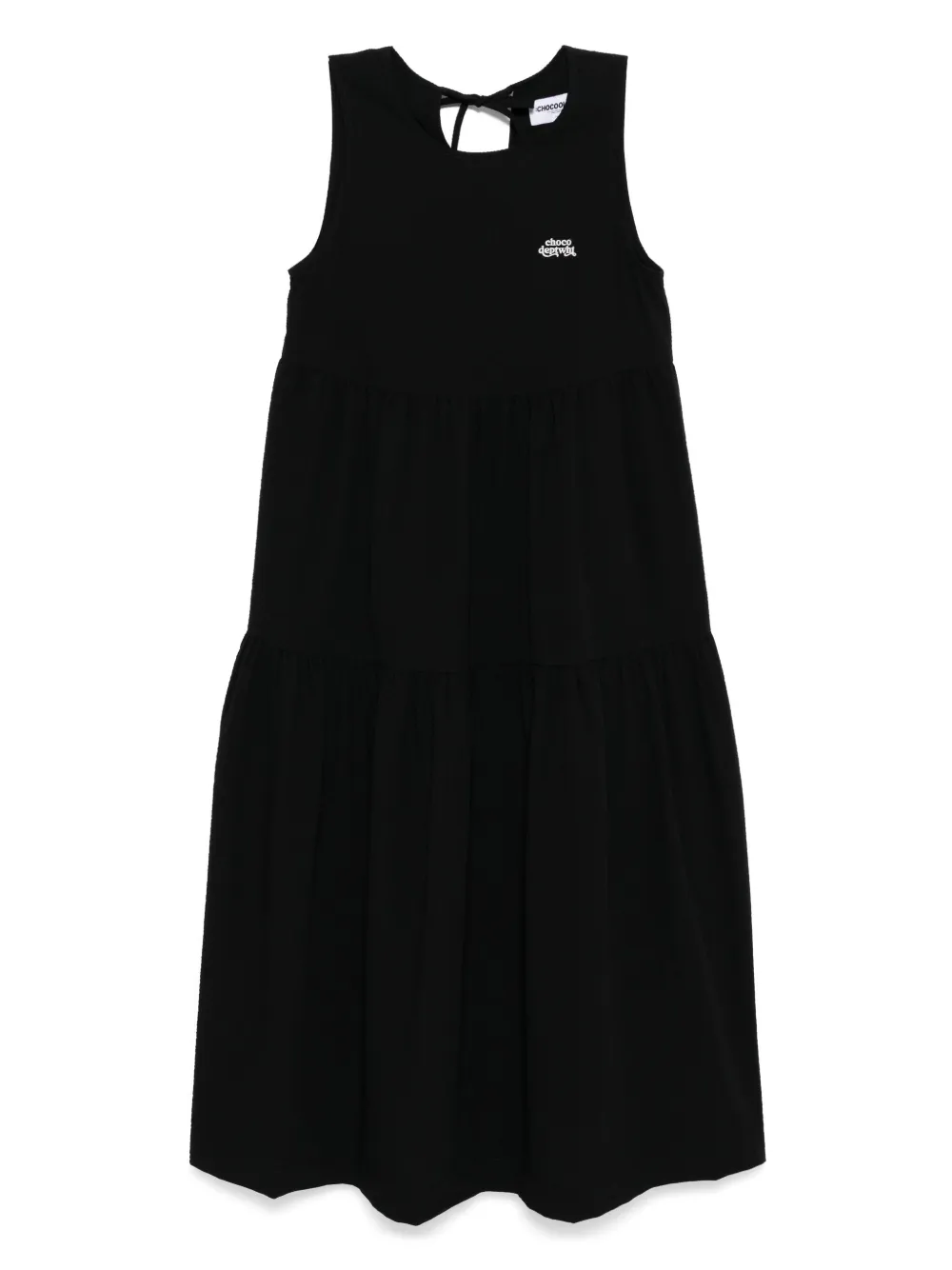 logo-embroidered dress