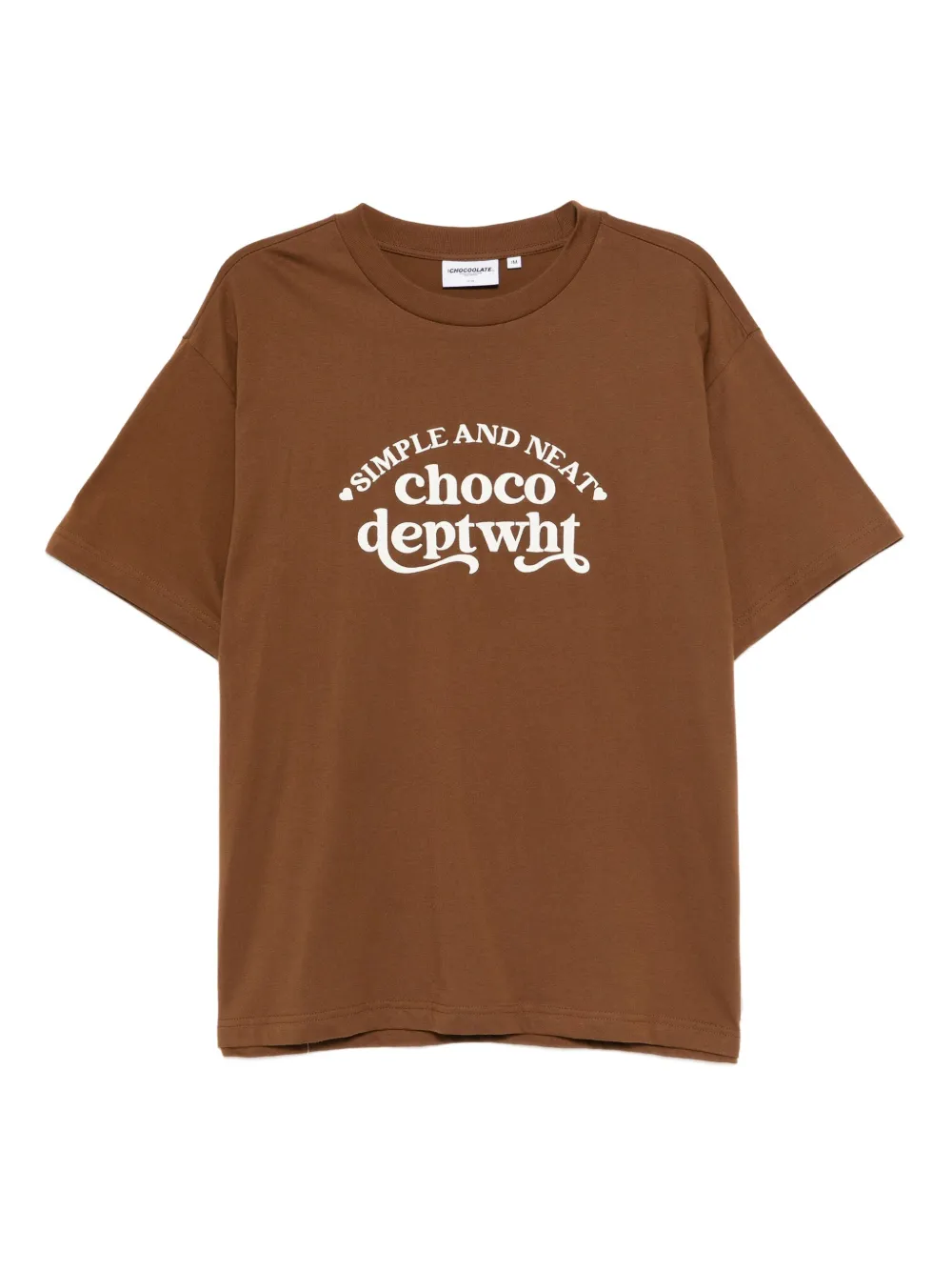 CHOCOOLATE T-shirt met geborduurd logo Bruin