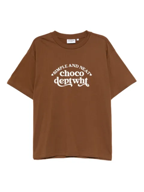 CHOCOOLATE logo-embroidered T-shirt