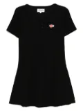 CHOCOOLATE logo-patch mini dress - Black