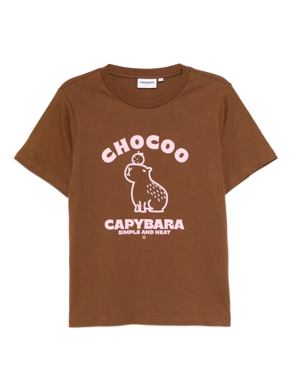 CHOCOOLATE T-shirt met grafische print Bruin