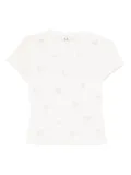 b+ab embroidered T-shirt - White