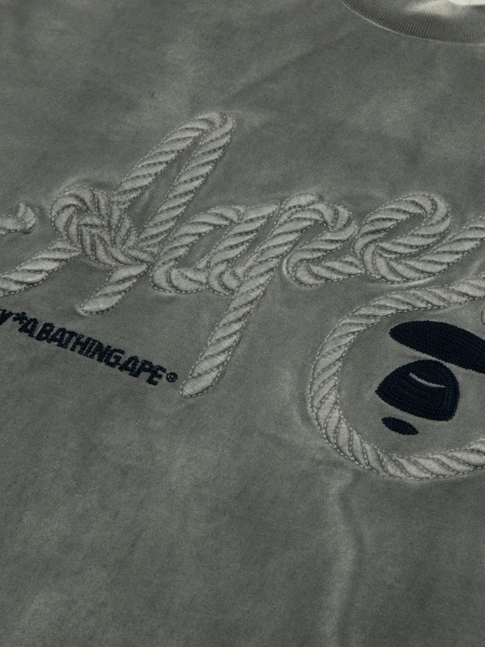 AAPE BY *A BATHING APE T-shirt met grafische print Grijs