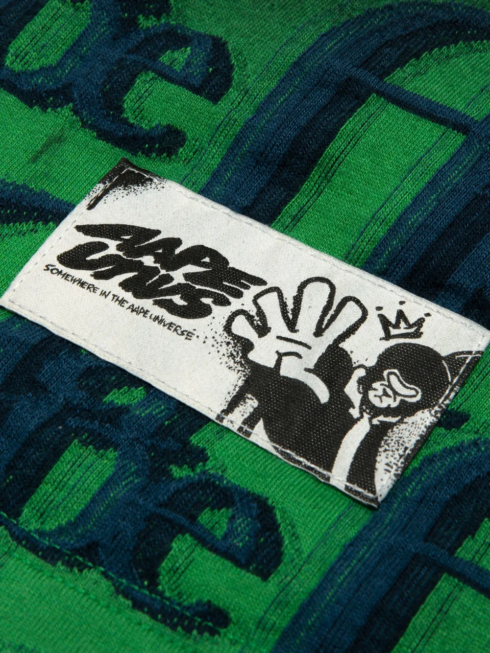 AAPE BY *A BATHING APE T-shirt met logoprint Groen