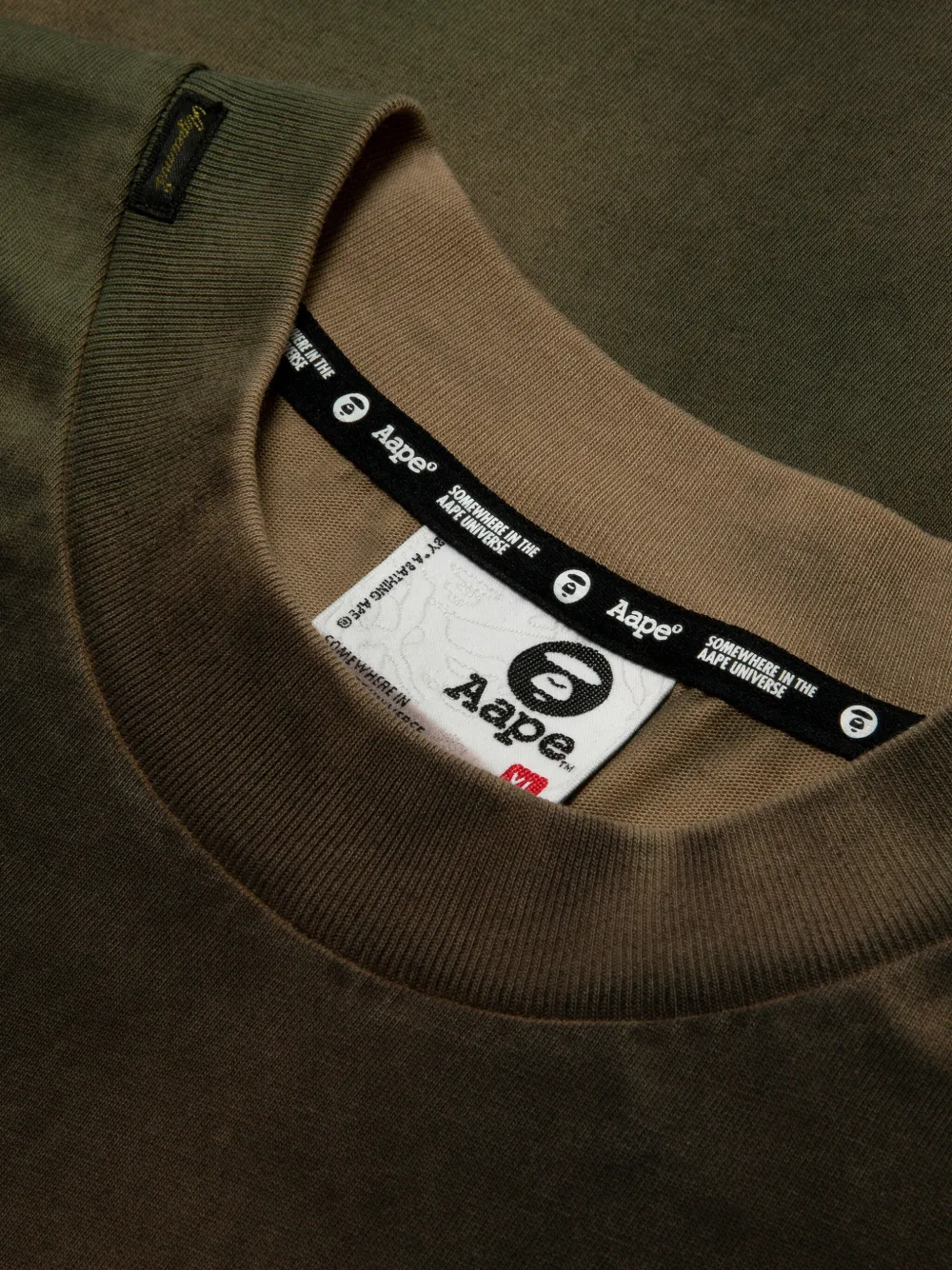 AAPE BY *A BATHING APE T-shirt met grafische print Groen