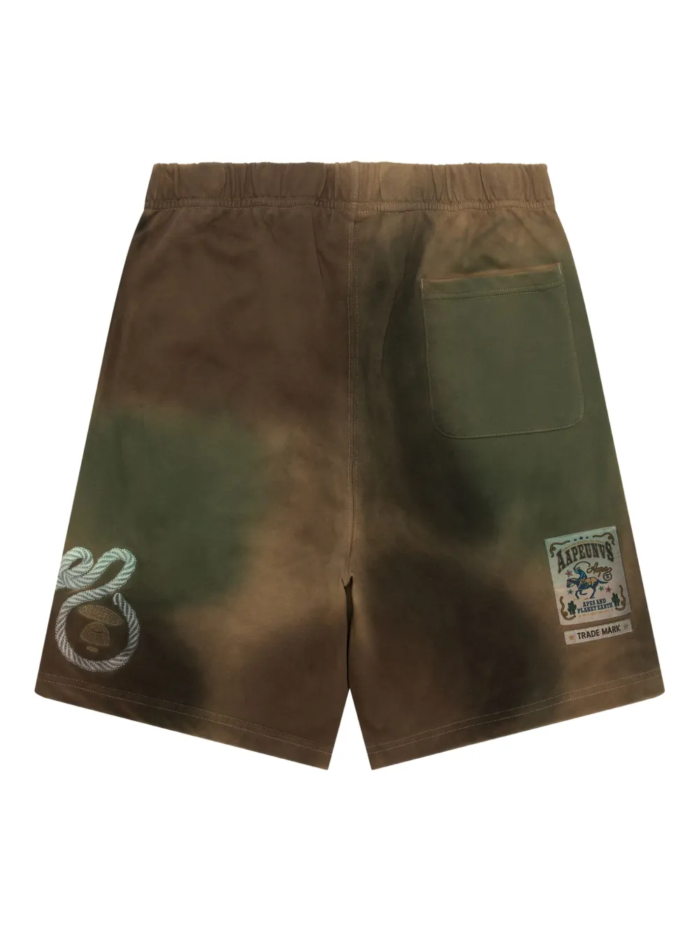 AAPE BY *A BATHING APE® шорты с принтом тай-дай | Спортивные шорты | Image 2