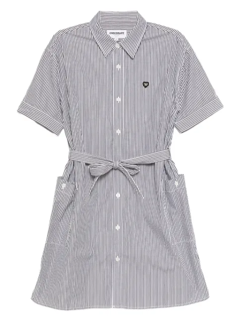 CHOCOOLATE striped-print dress