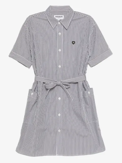 CHOCOOLATE striped-print dress