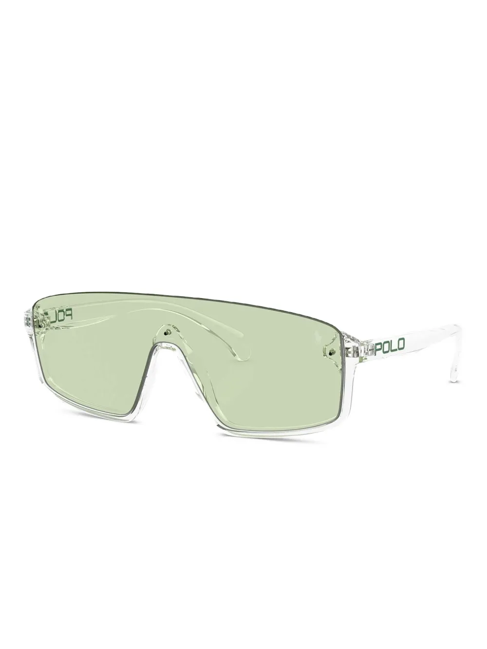 POLO RALPH LAUREN EYEWEAR Zonnebril met geometrisch montuur Wit